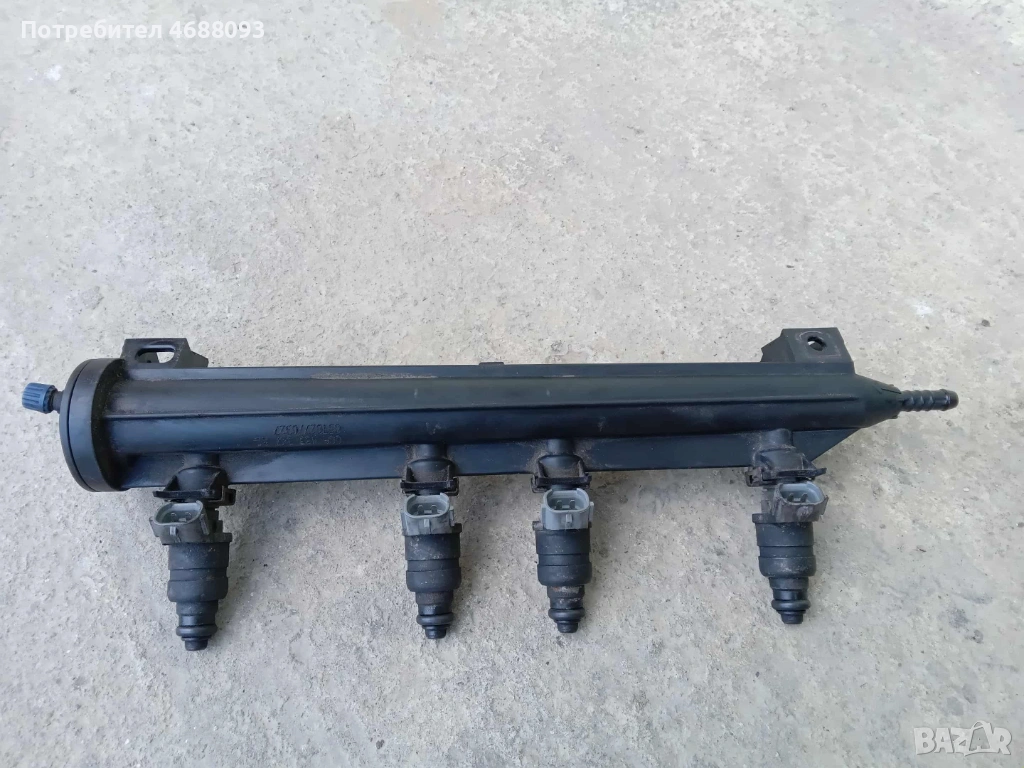 Горивна рейка с дюзи 06А90603iBT за Сеат Толедо 1.6 бензин 102к.с 2005г , снимка 1