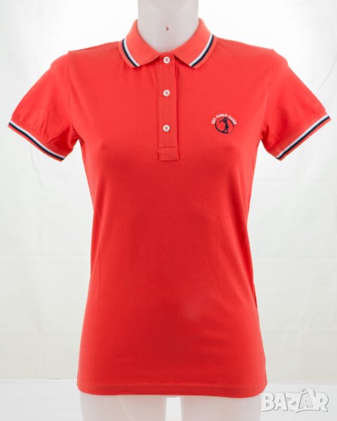 Дамска блуза от памук в коралов нюанс със къс ръкав Sir Raymond Tailor - M, снимка 1