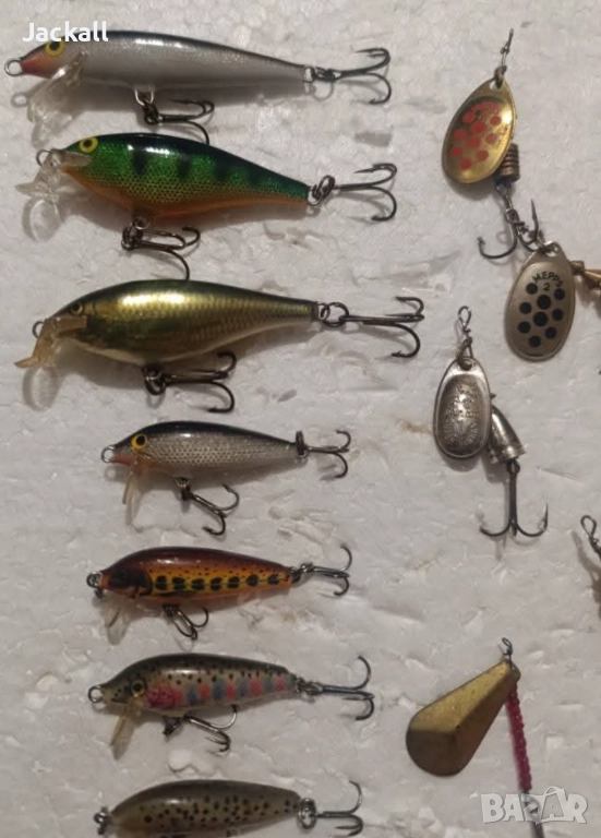 Воблер Rapala, dam, mepps, блесна blue Fox кефал, костур, пъстърва trout спининг, снимка 1