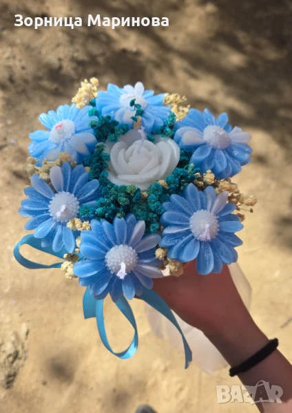 Ароматни букети от свещи, ръчна изработка, снимка 1