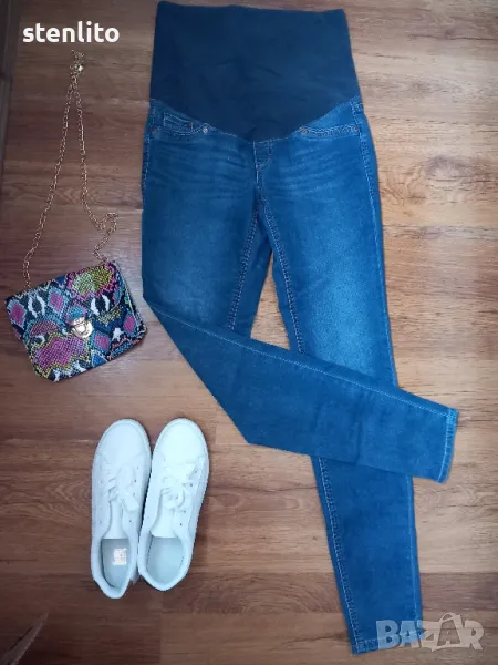 Дънки за бременни H&M MAMA SUPER SKINNY High Rib размер 38, снимка 1