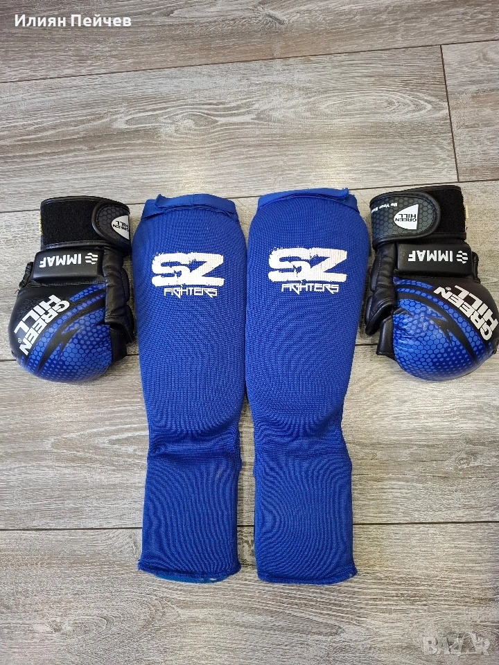 комплект ръкавици и протектори, снимка 1