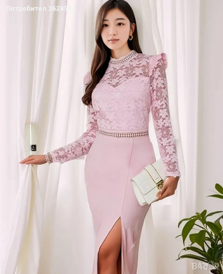 Рокля в розово, снимка 1