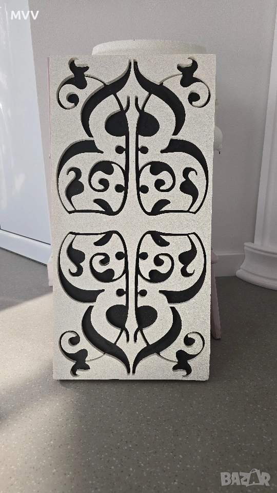 Декоративно пано бяло и черно, снимка 1