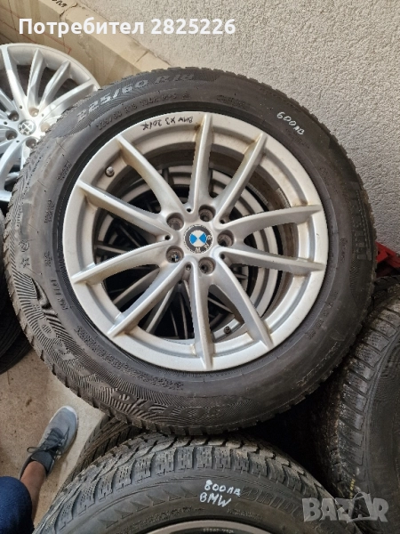 Лети джанти 5х120 R18 със хубави зимни гуми 225 60 18, снимка 1