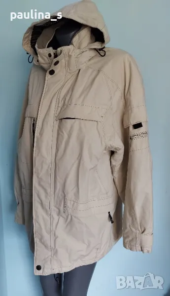 "Trek & travel" SympaTex / мъжко яке за спорт на открито, тип парка с вата и качулка / голям размер , снимка 1