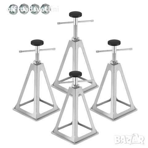 Стабилизатор за каравана кемпер 4 броя регулируеми подпори 1000 кг