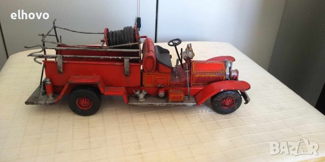 Стара метална пожарна кола, снимка 6 - Антикварни и старинни предмети - 42777445