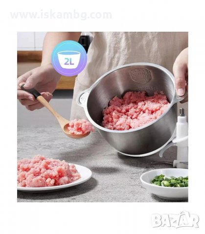 ЕЛЕКТРИЧЕСКИ КУХНЕНСКИ ЧОПЪР 500W BIOLOMIX - код 2828, снимка 3 - Чопъри и пасатори - 33915614