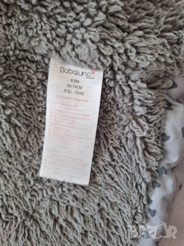 Зимно яке за бебе момиче.Размер 6-9м, снимка 3 - Бебешки якета и елеци - 51823271