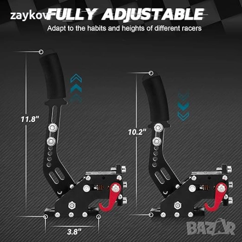 USB скоба за ръчна спирачка за състезателни игри G25, G27, G29, T500, FANATECOSW, Dirt Rally, снимка 4 - Друга електроника - 52725830