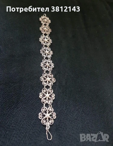 Сребърна гривна на цветя
Филигран
, снимка 3 - Гривни - 50738368