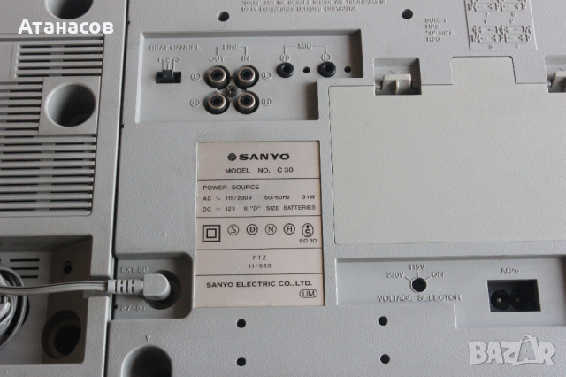 Sanyo C30  Radio Cassette Player Boombox, снимка 5 - Радиокасетофони, транзистори - 44819591