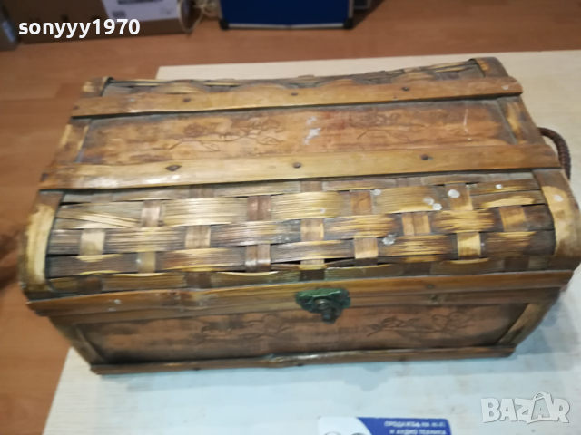 антика-стара плетена кутия 2403240944LNWC, снимка 3 - Антикварни и старинни предмети - 44920208