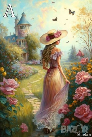  "Разходка в Тайната градина" -  Диамантен Гоблен