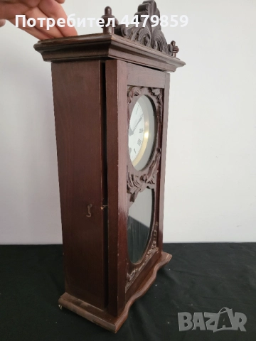 Античен стар стенен часовник с махало , снимка 5 - Антикварни и старинни предмети - 51767805