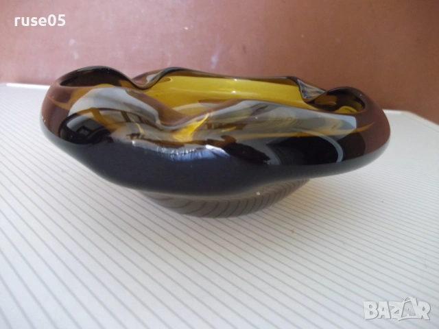 Пепелник стъклен от соца