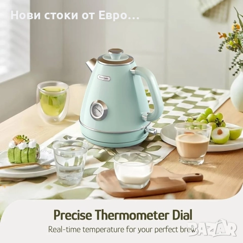 Електрическа кана за чай Hazel Quinn от неръждаема стомана,, снимка 4 - Кани - 52626039