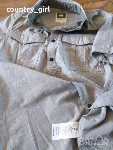 g-star rovic tape shirt - страхотна мъжка риза КАТО НОВА, снимка 7 - Ризи - 29658594