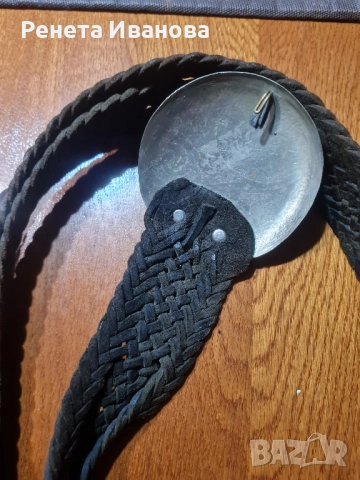 Стар винтидж дамски колан от естествена кожа , снимка 6 - Антикварни и старинни предмети - 52468620