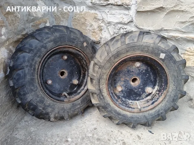 Комплект Джанти с Гуми За Мотофреза, Мотоблок, Мотокултиватор. / ГУМИТЕ НЕ СА ЗДРАВИ! / НОМЕР 1911., снимка 3 - Градинска техника - 56156039