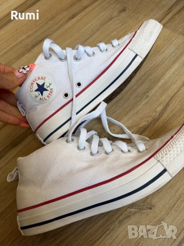 Оригинални високи бели кецове Converse ! 39 н, снимка 7 - Кецове - 52188287