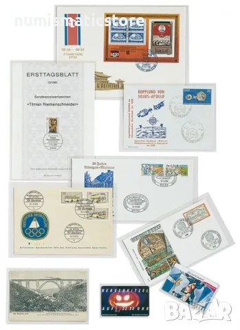 Lindner PVC - опаковки за материали/банкноти 885 / 50 бр., снимка 2 - Нумизматика и бонистика - 56323223
