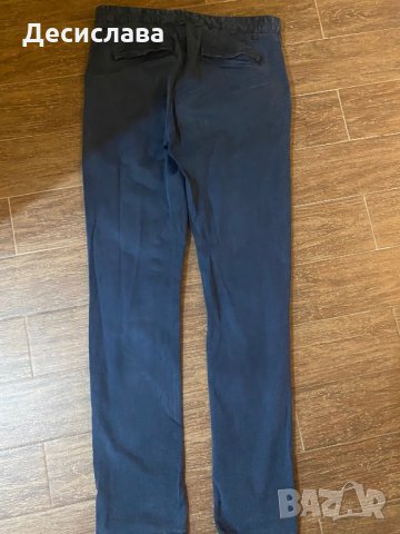 Тъмносини панталони Зара 40 номер, снимка 3 - Панталони - 35382203