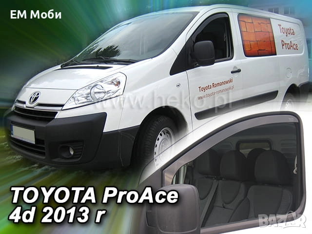 К-кт 2бр. Ветробрани HEKO за FIAT Scudo II  PEUGEOT Expert II CITROEN Jumpy II 07-16 / TOYOTA ProAce, снимка 2 - Аксесоари и консумативи - 52571620