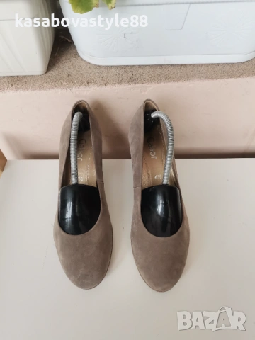 Обувки на ток-Gabor 37.5 н Естествен велур , снимка 2 - Дамски обувки на ток - 53980905