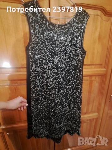 Рокля с паети, снимка 4 - Рокли - 52516960