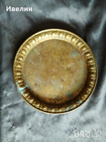 стара бронзова чиния,табла арт деко, снимка 1 - Антикварни и старинни предмети - 29430077
