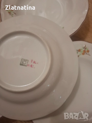 Барокови десертни чинии-6броя., снимка 2 - Чинии - 53262620