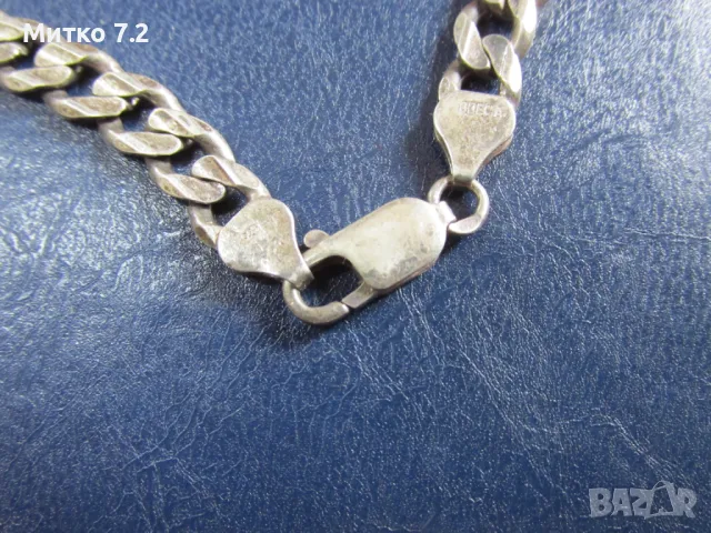 Сребърен ланец 5, снимка 2 - Колиета, медальони, синджири - 50429587