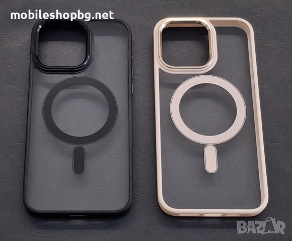 iPhone 15 Pro Max кейс MagSafe червен и розов 