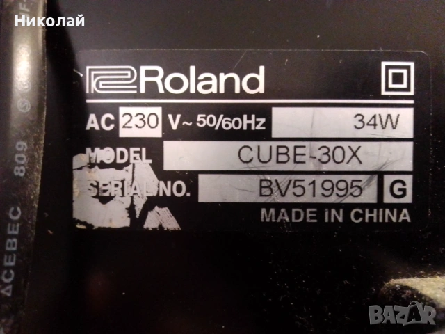 Уредба ROLAND Cube 30X , снимка 4 - Аудиосистеми - 53184203
