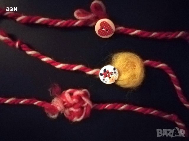 Мартеници от вълна, арт модели, снимка 4 - Други - 31646418