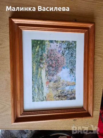 картина  с дървена рамка , снимка 2 - Картини - 48308490