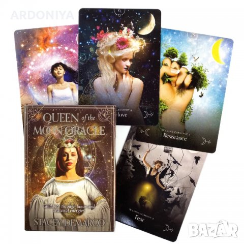 Queen Of The Moon Oracle - оракул карти , снимка 14 - Други игри - 37404362