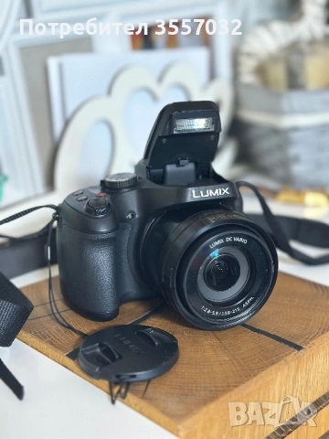 💎 КАТО НОВ! Panasonic Lumix FZ80 – 4K / 60x Ултра Зуум / Wi-Fi / Тъчскрийн 🌑📸, снимка 2 - Фотоапарати - 53935840