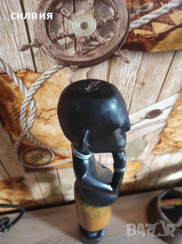 дървена статуетка , снимка 5 - Статуетки - 54080050
