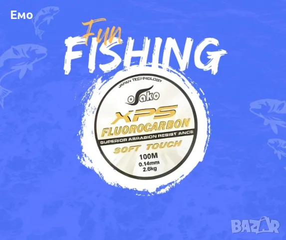 Висококачествено флуорокарбоново влакно - 100 метра. Прозрачно (Бял цвят) Различни размери, снимка 6 - Екипировка - 48357813