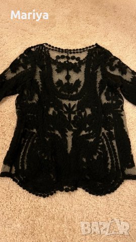 Дантелена блуза, снимка 2 - Блузи с дълъг ръкав и пуловери - 39113842