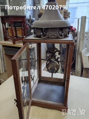 Античен фенер, снимка 2 - Антикварни и старинни предмети - 53022208