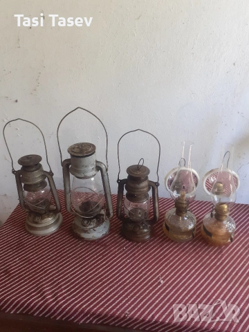 Стари газови фенери и газови лампи