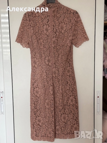 Рокля от брюкселска дантела, снимка 2 - Рокли - 52306195