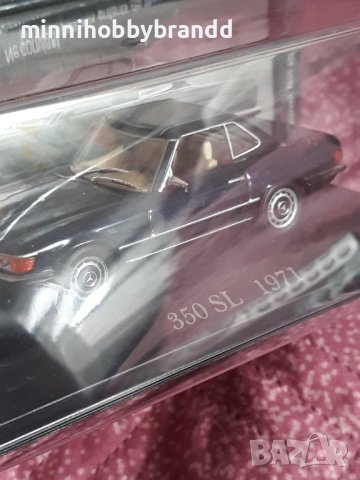 Mercedes Benz 1.43 350 SL 1971 Ixo Deagostini, снимка 11 - Колекции - 42875152