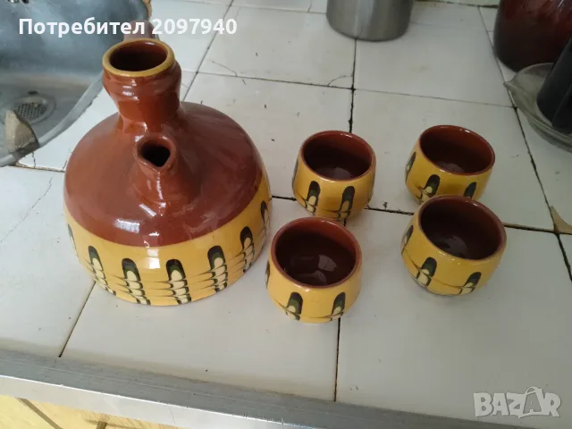 Глинен сервиз за ракия, снимка 3 - Сервизи - 56429433