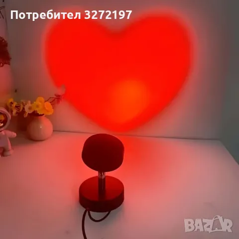 Лампа За Проекция На Сърце-Любов, снимка 5 - Прожектори - 50378236