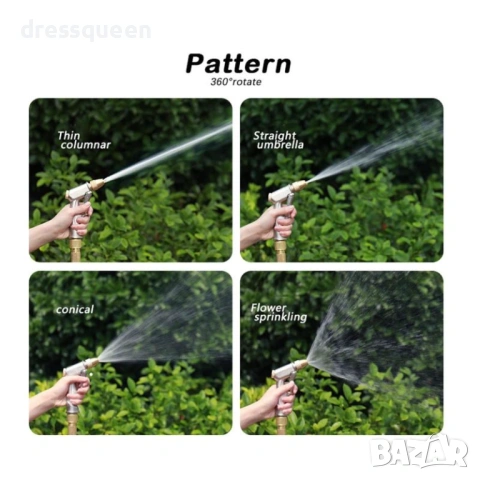 4515 Професионален градински маркуч с медни връзки Маркуч за двор и градина – от 5 до 15 метра, снимка 4 - Напояване - 53877834